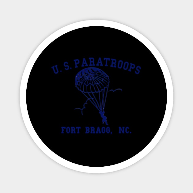 Us Paras Fort Bragg Nc Ww2 Magnet by Sink-Lux